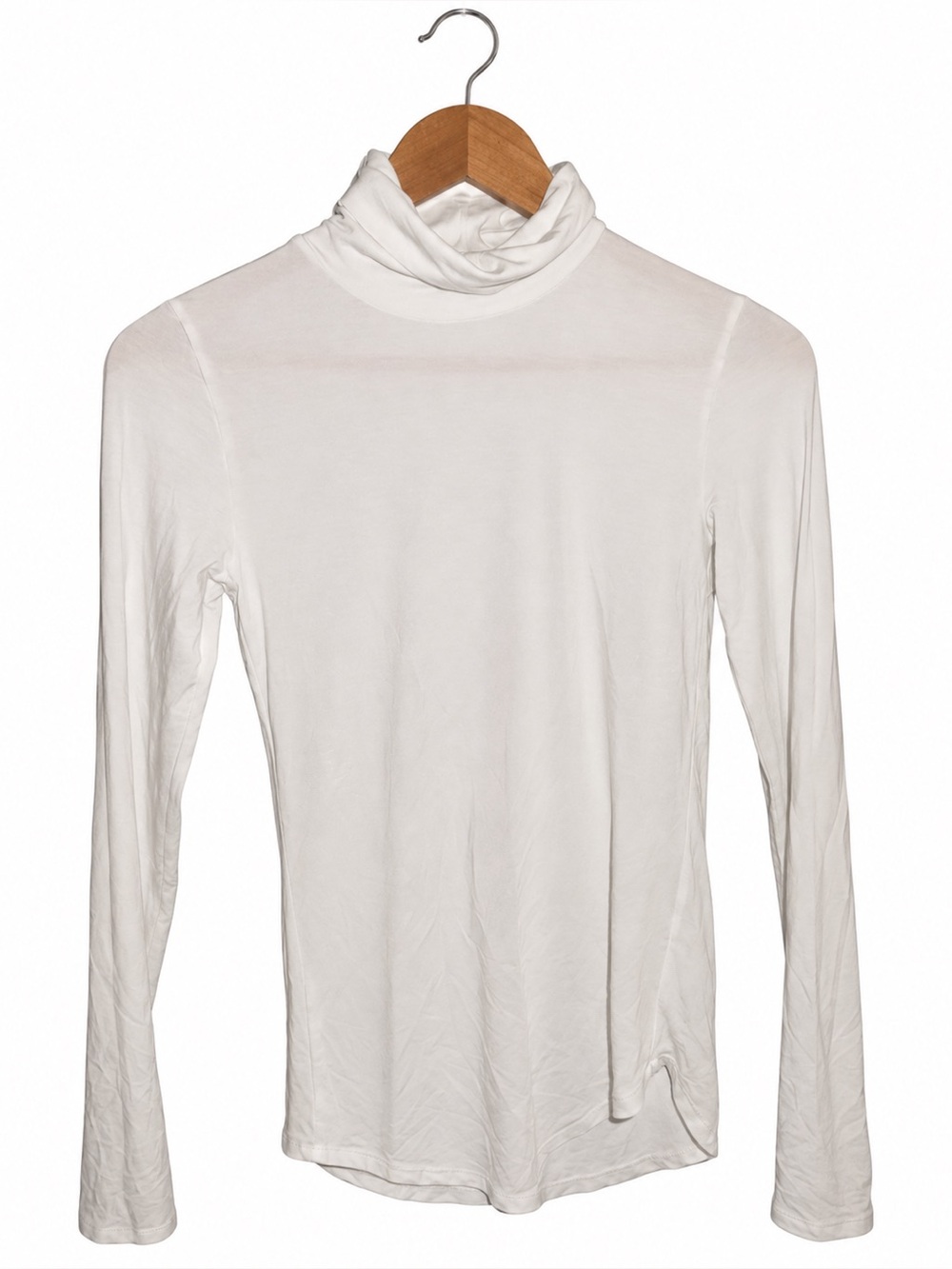 Babaton Freshman White Turtleneck Top | S | NWOT